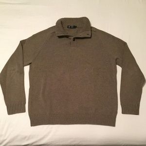 Brand New Mens Brown J Crew Button Collar Sweater